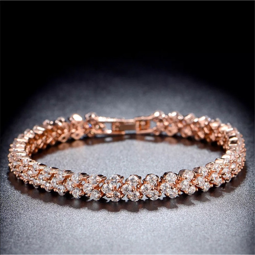 BLING! Gorgeous Multi Crystal Tennis Bracelet - Picture 4 of 4